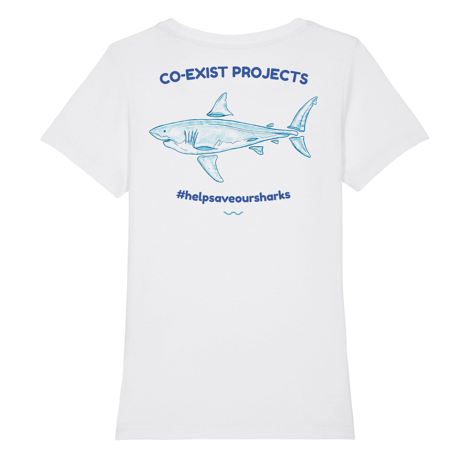 Finned Shark Awareness Organic Cotton T-Shirt
