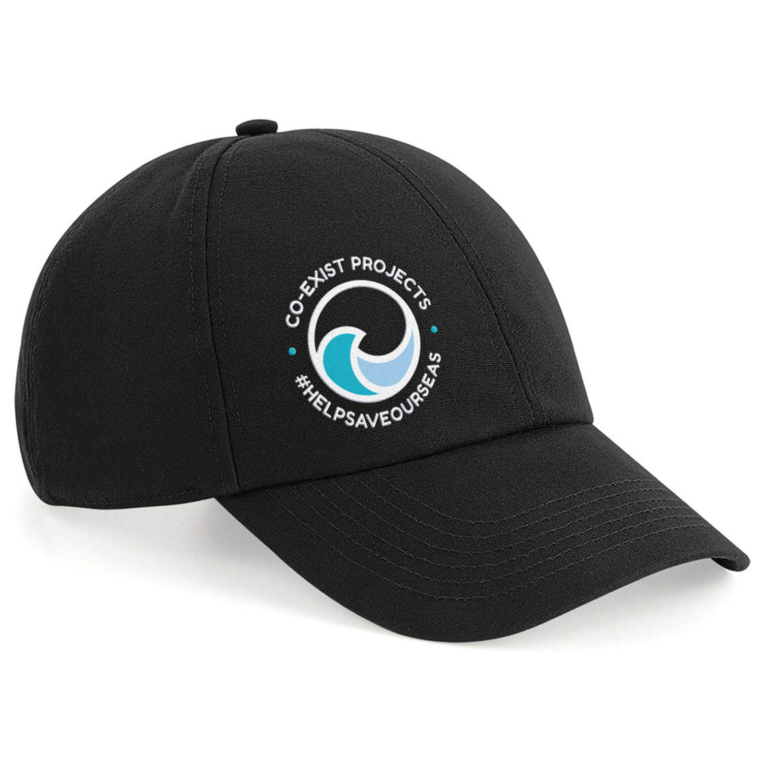 CO-EXIST Black Caps - Eco Friendly, Ethically Sourced - Image 2
