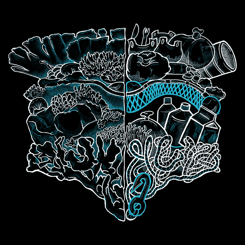 Coral Reef Organic Cotton T-Shirt - Image 3