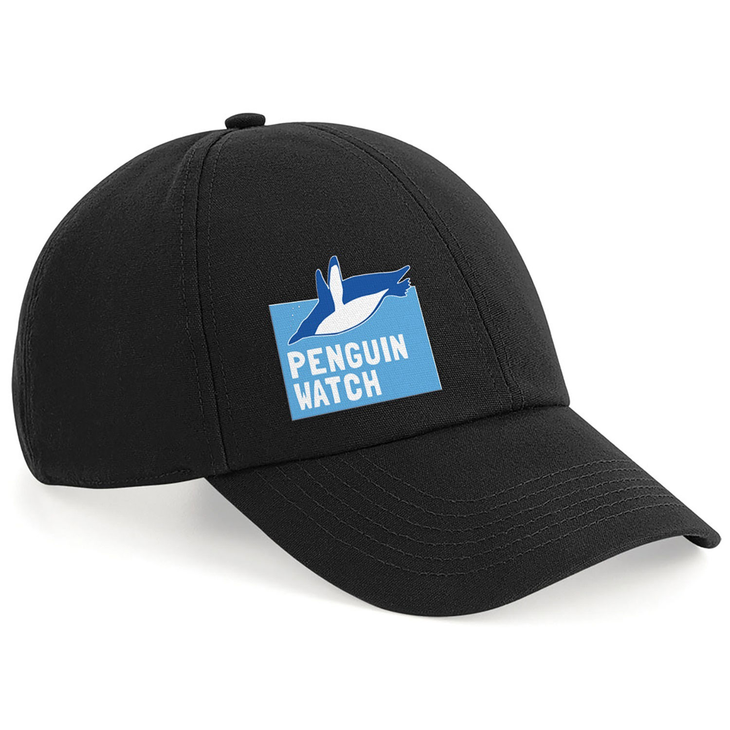 Penguine Watch Black Caps Eco Friendly Ethically Sourced